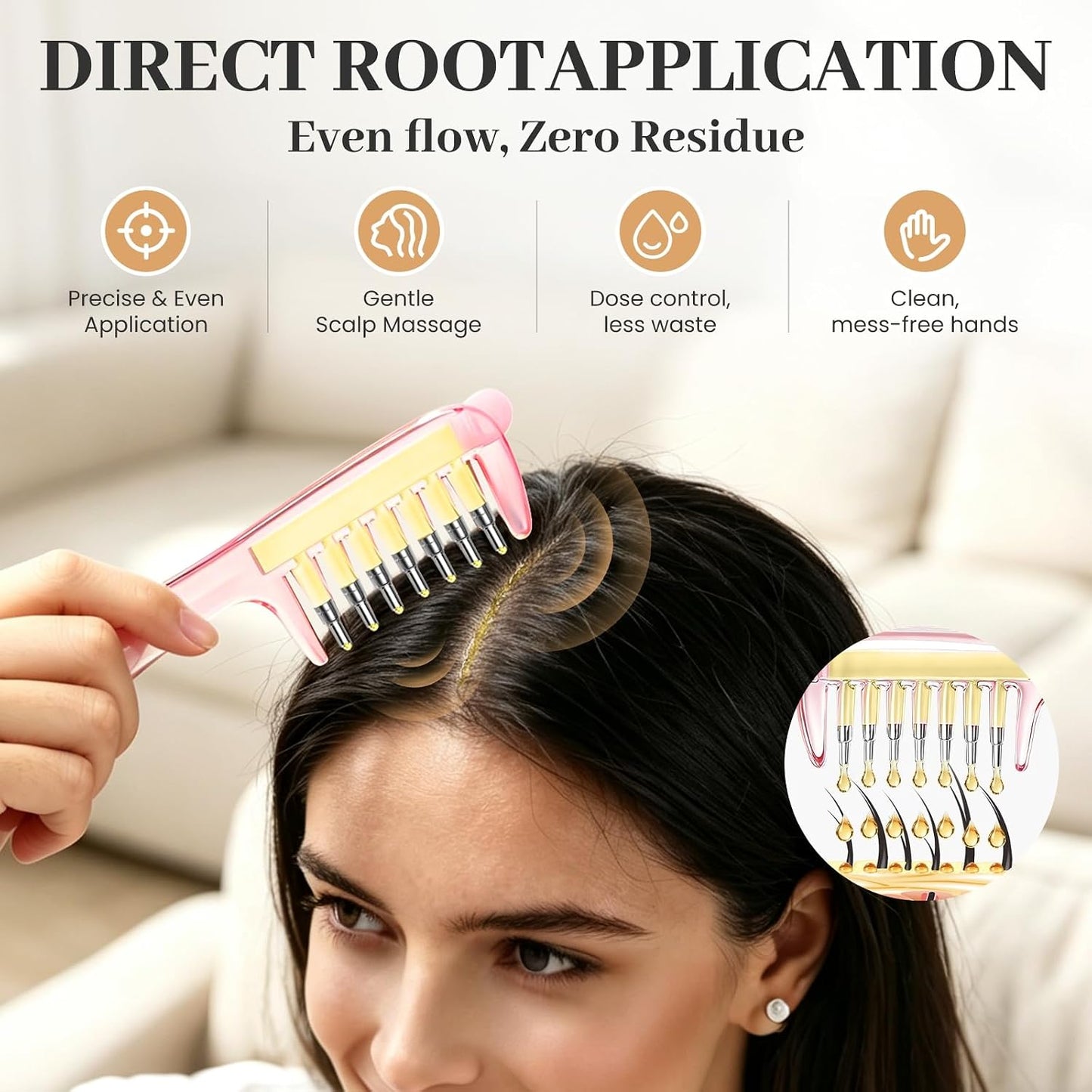 ROOTFLOW Scalp Oil Applicator Comb