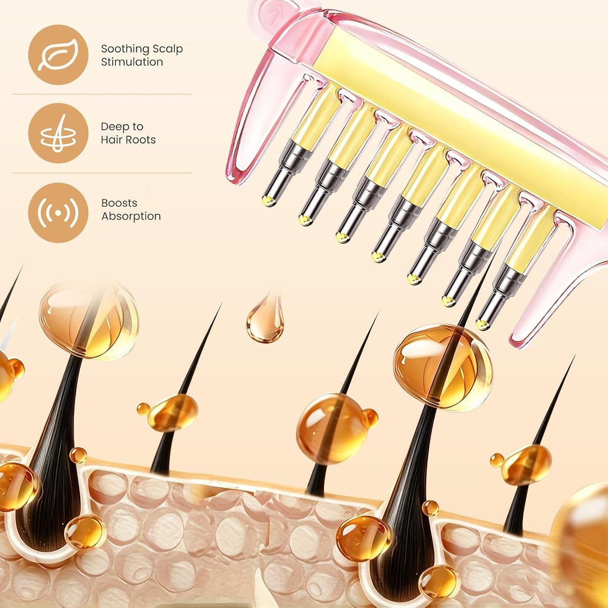 ROOTFLOW Scalp Oil Applicator Comb